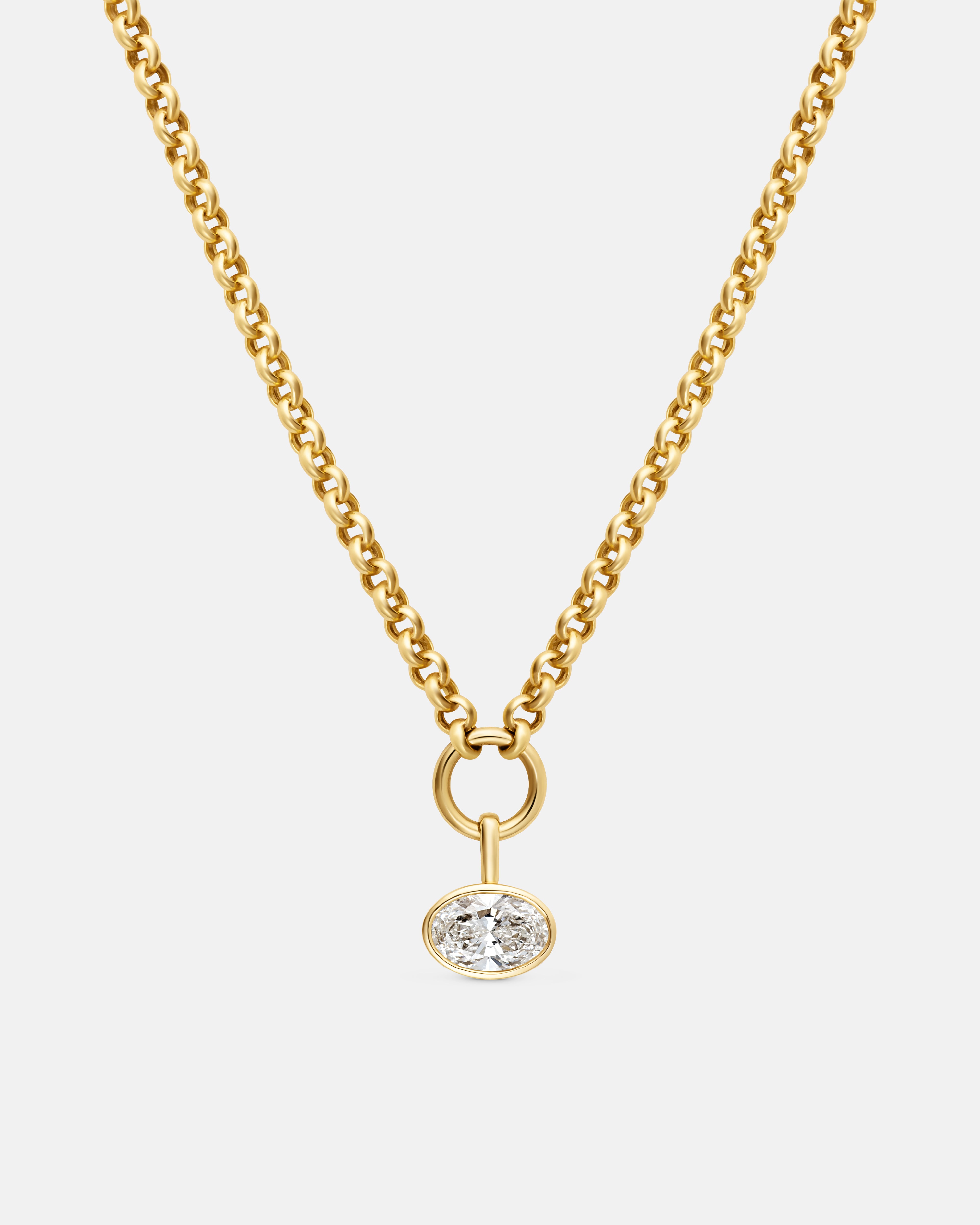 Vida East-West Oval Pendant