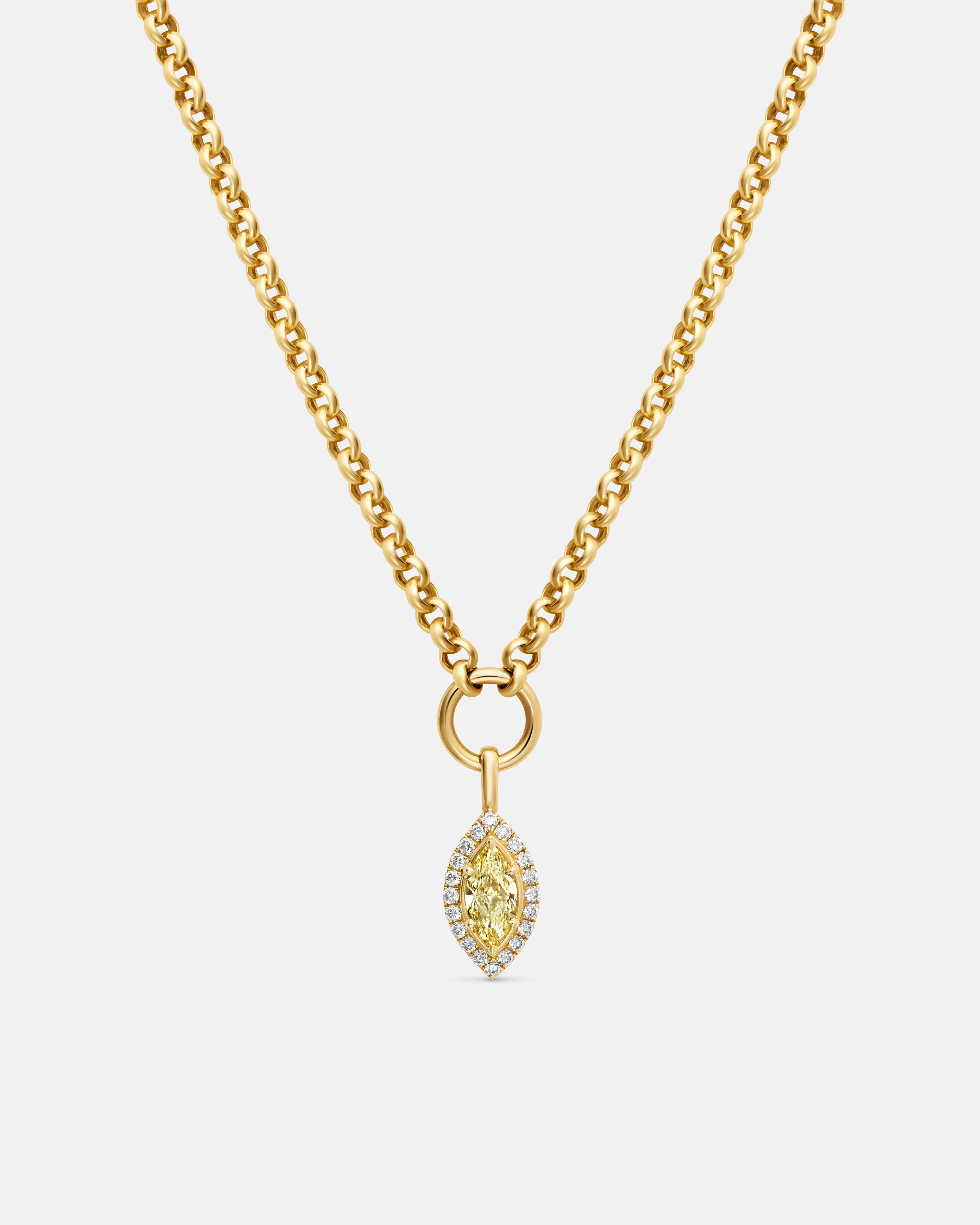 Antonia Fancy Yellow Marquise Pendant