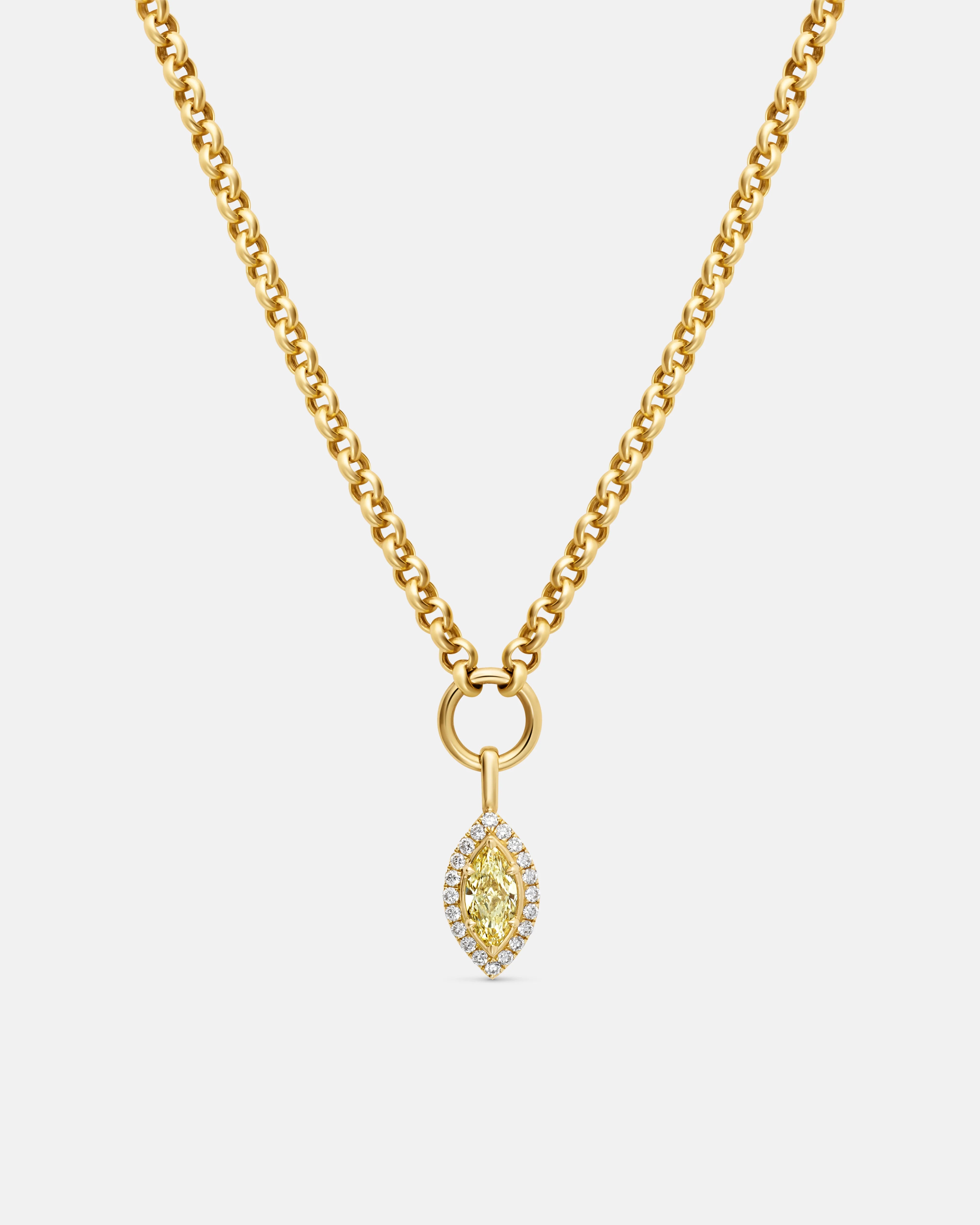 Antonia Fancy Yellow Marquise Pendant