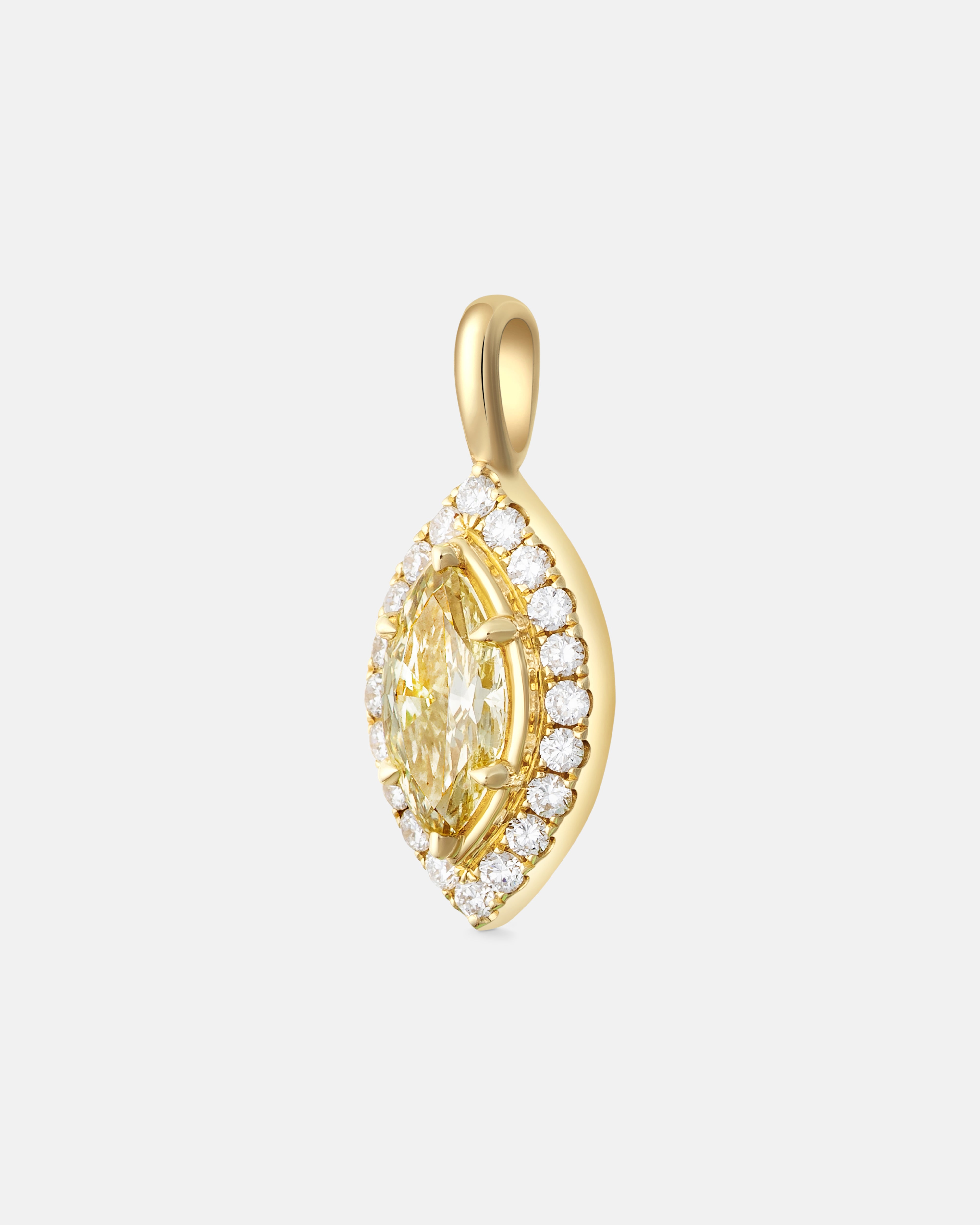 Antonia Fancy Yellow Marquise Pendant