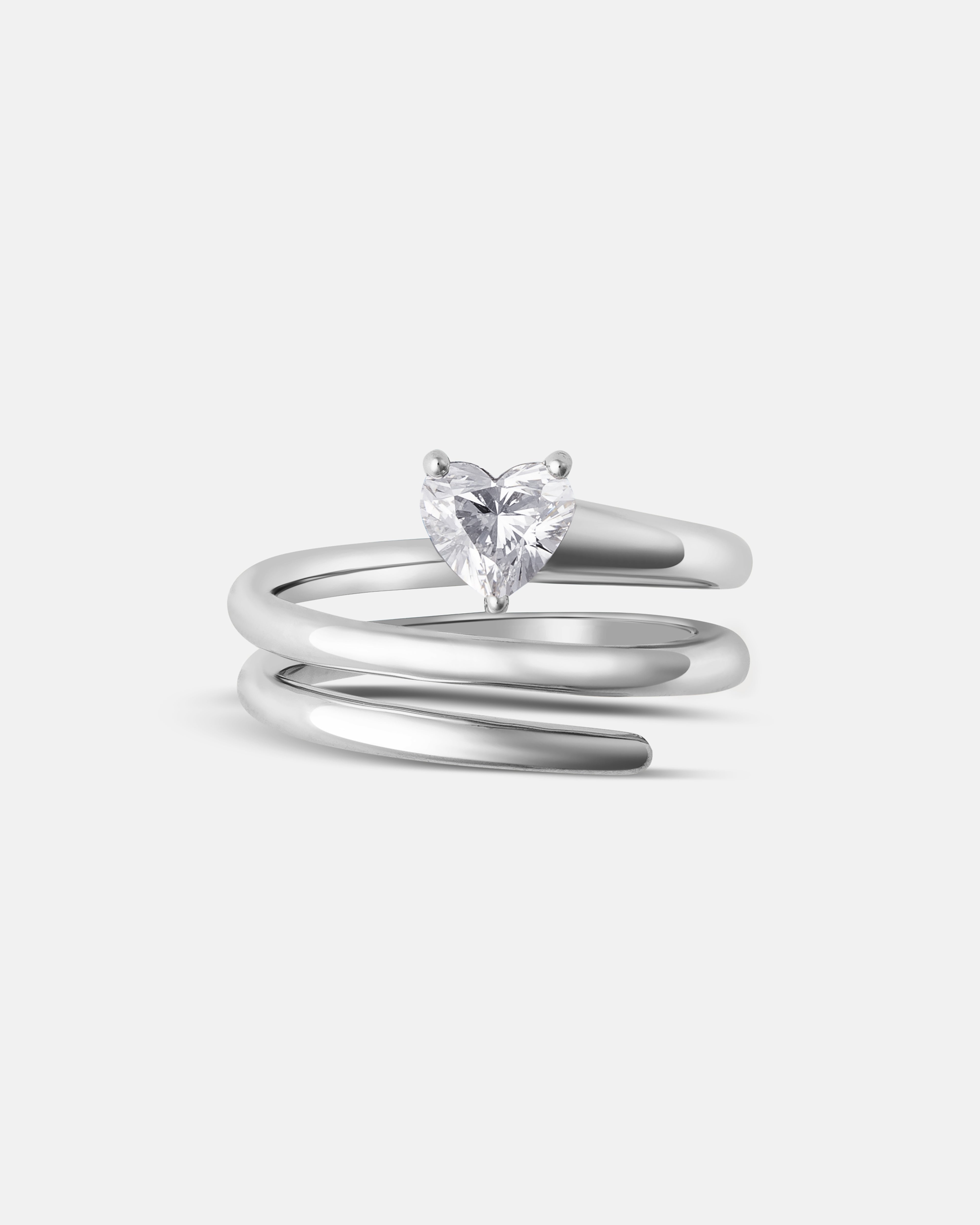 Melo Spiral Heart Ring