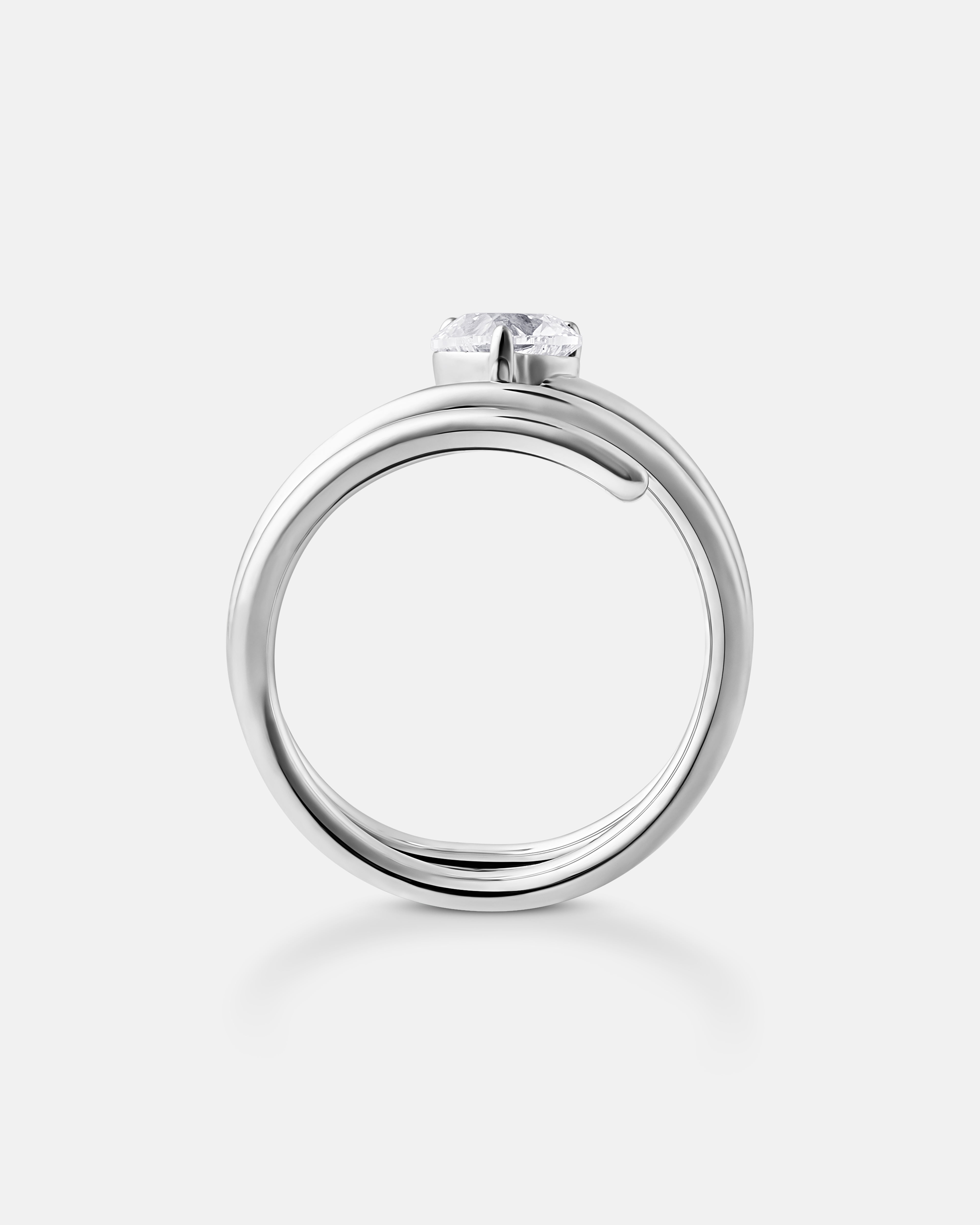 Melo Spiral Heart Ring