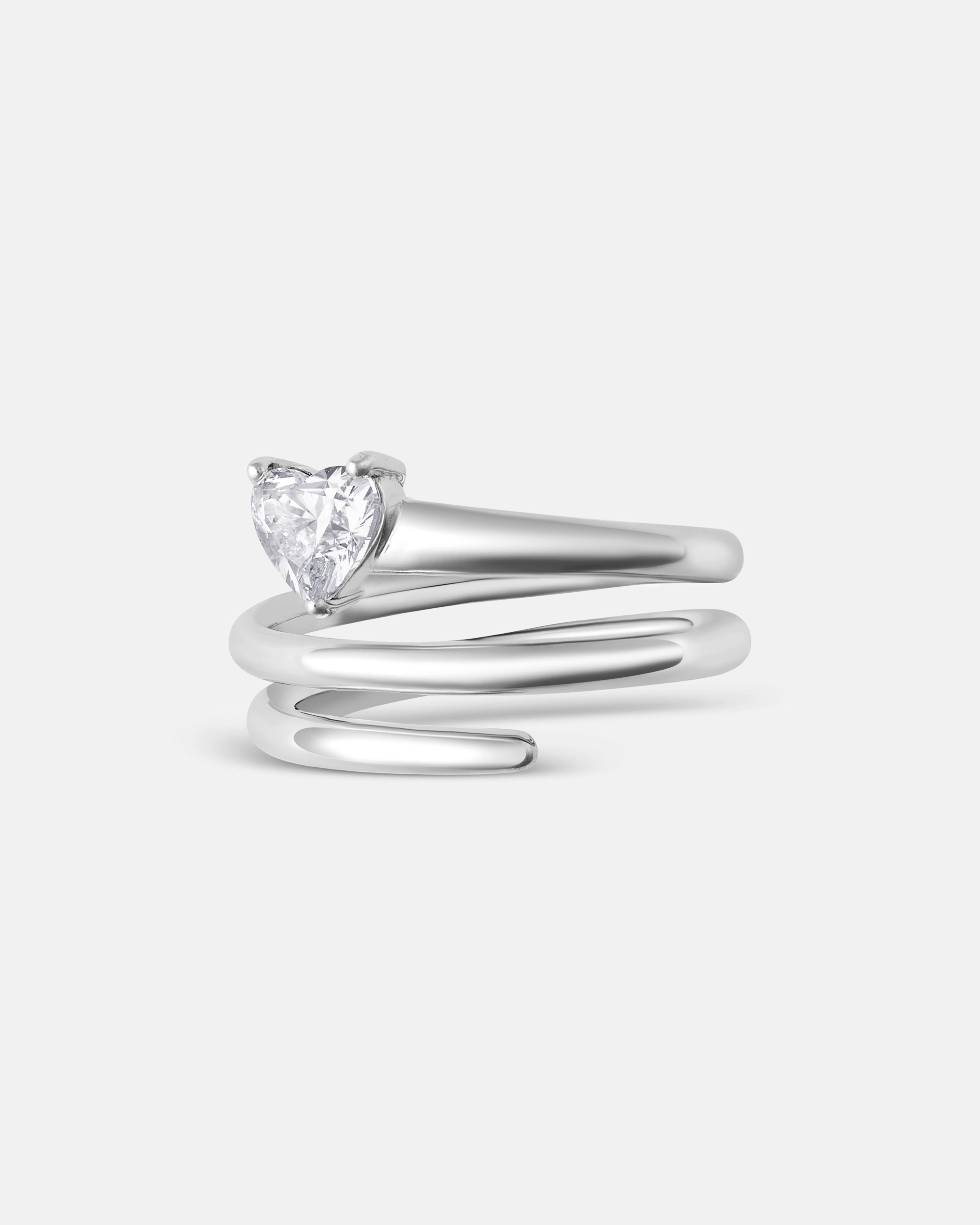 Melo Spiral Heart Ring