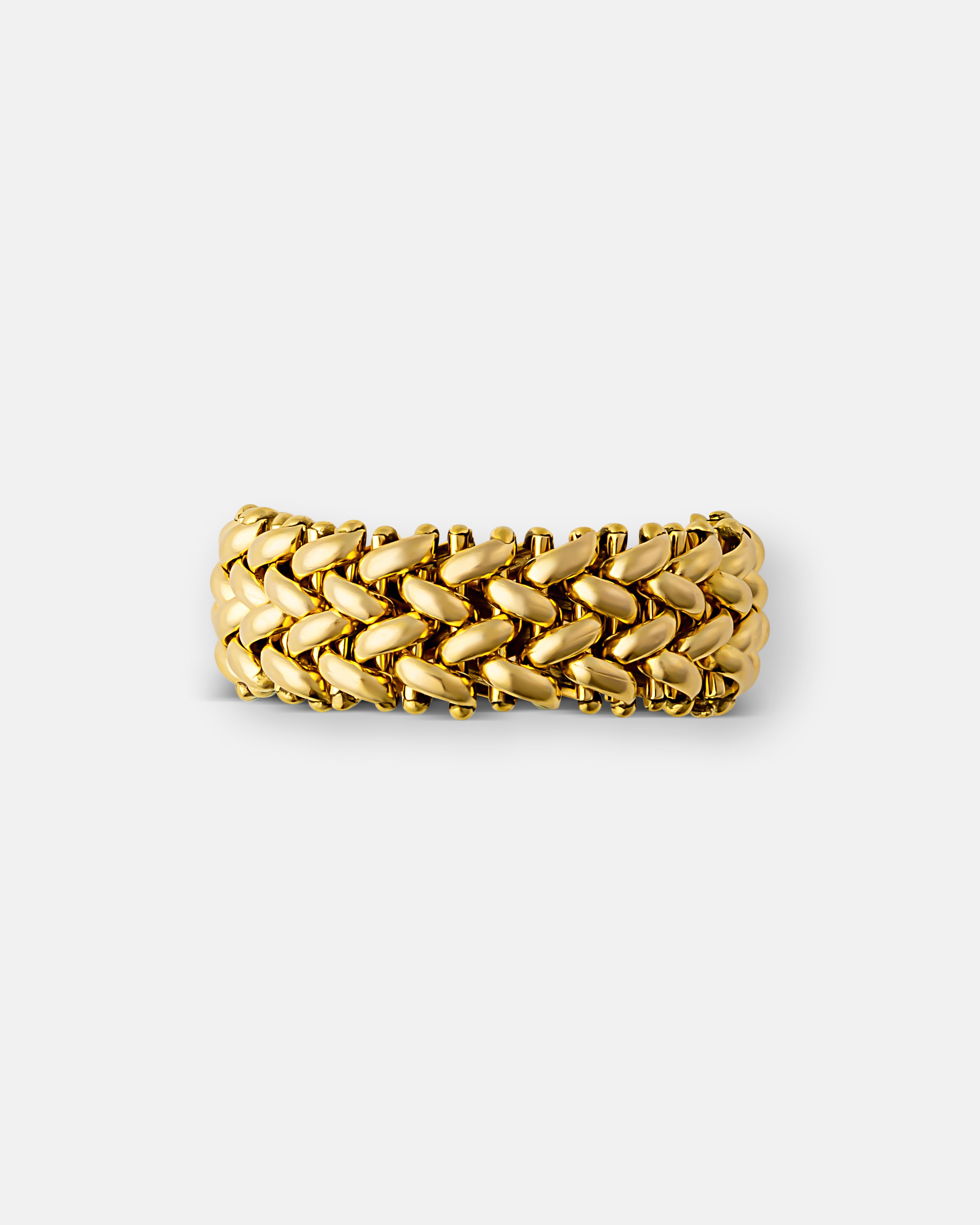 Lydia Gold Mesh Ring