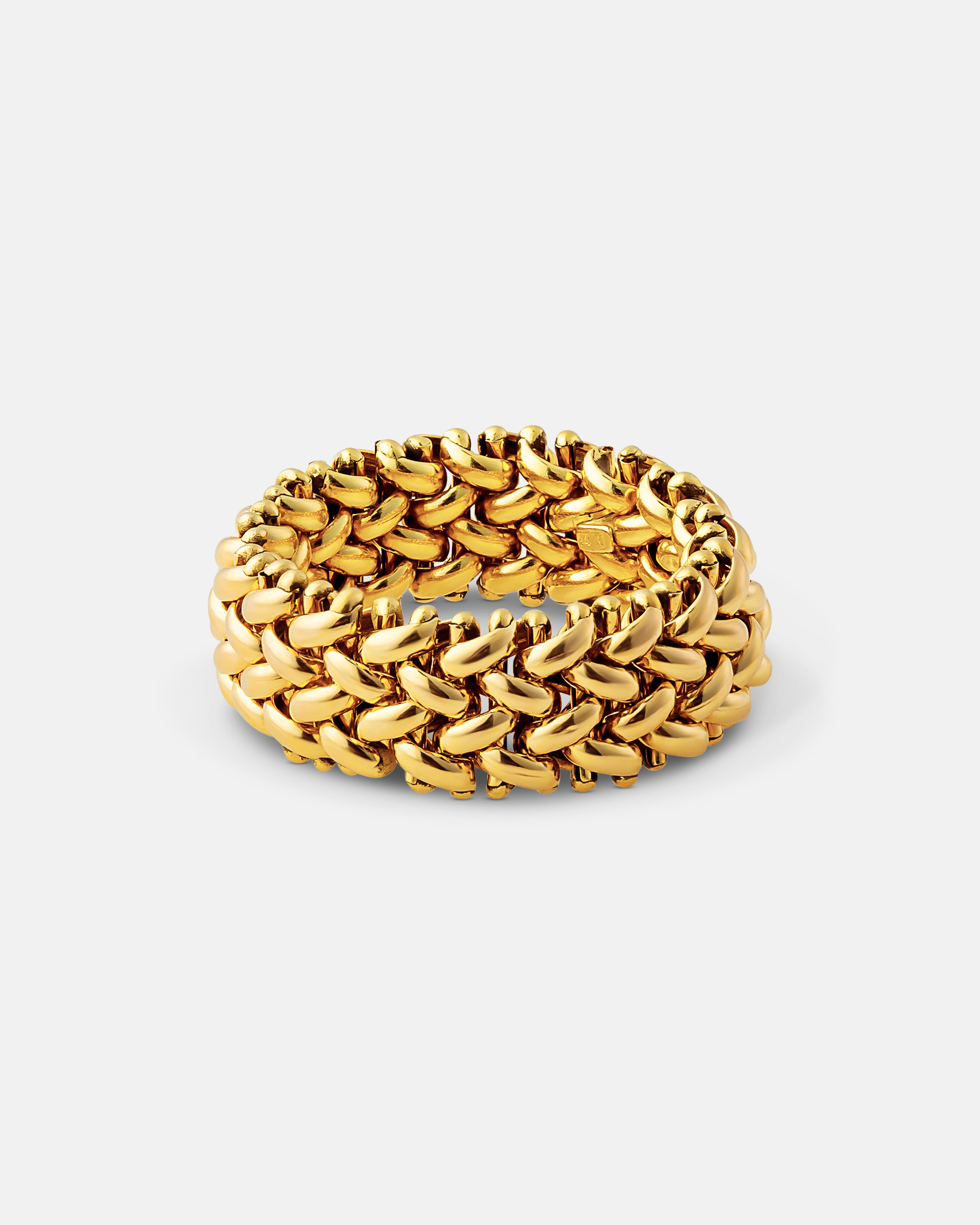 Lydia Gold Mesh Ring