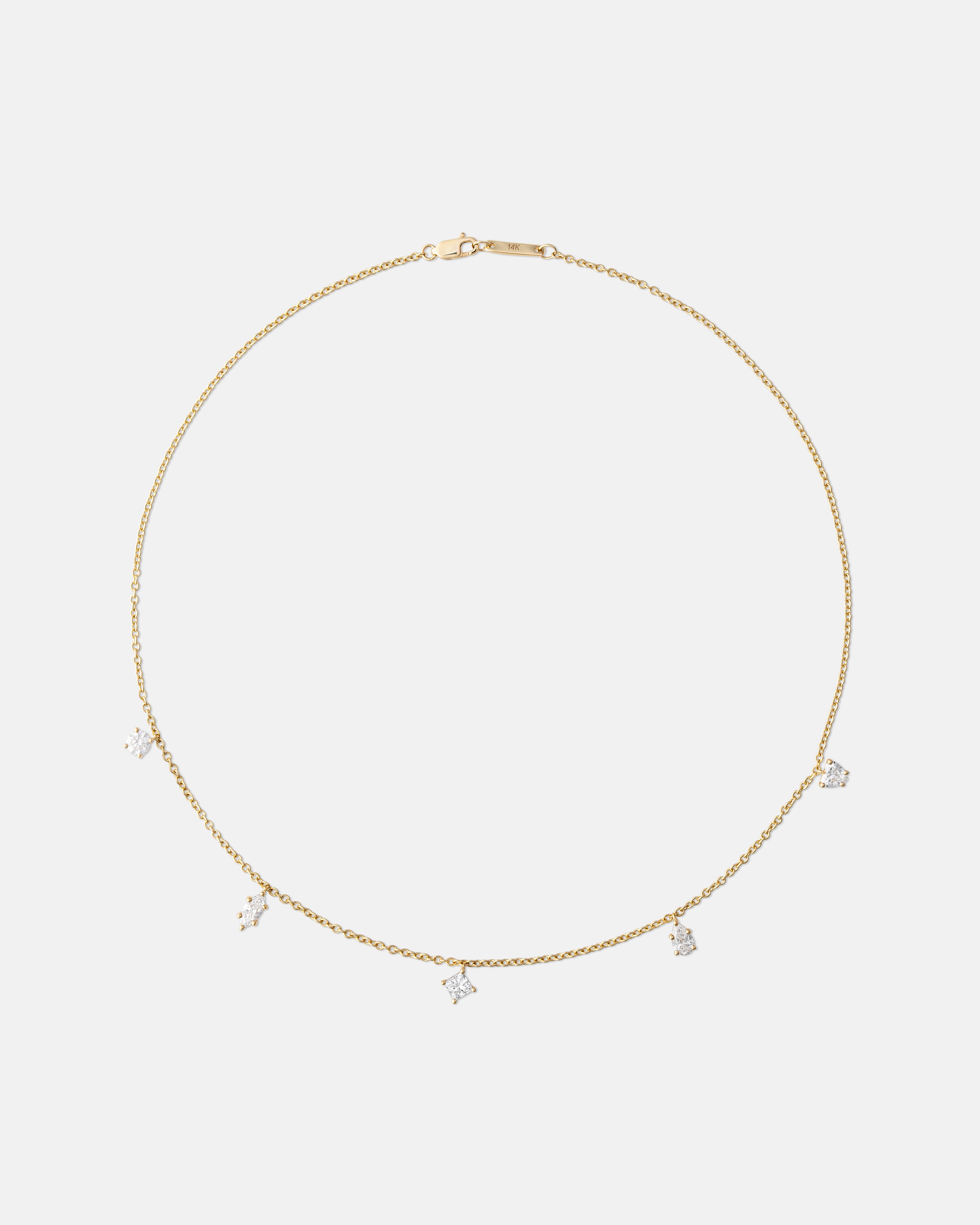 Lena Five Diamond Necklace