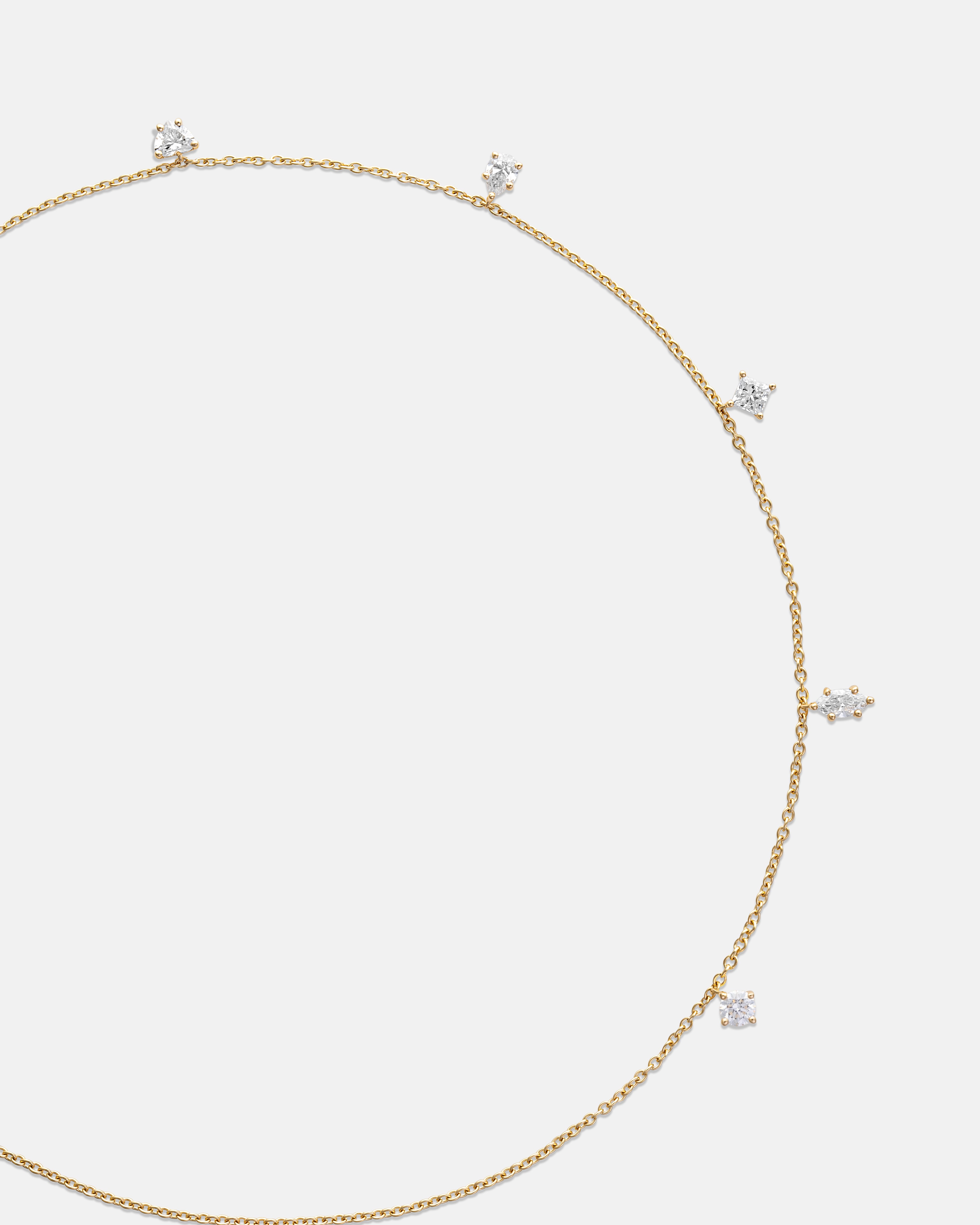 Lena Five Diamond Necklace