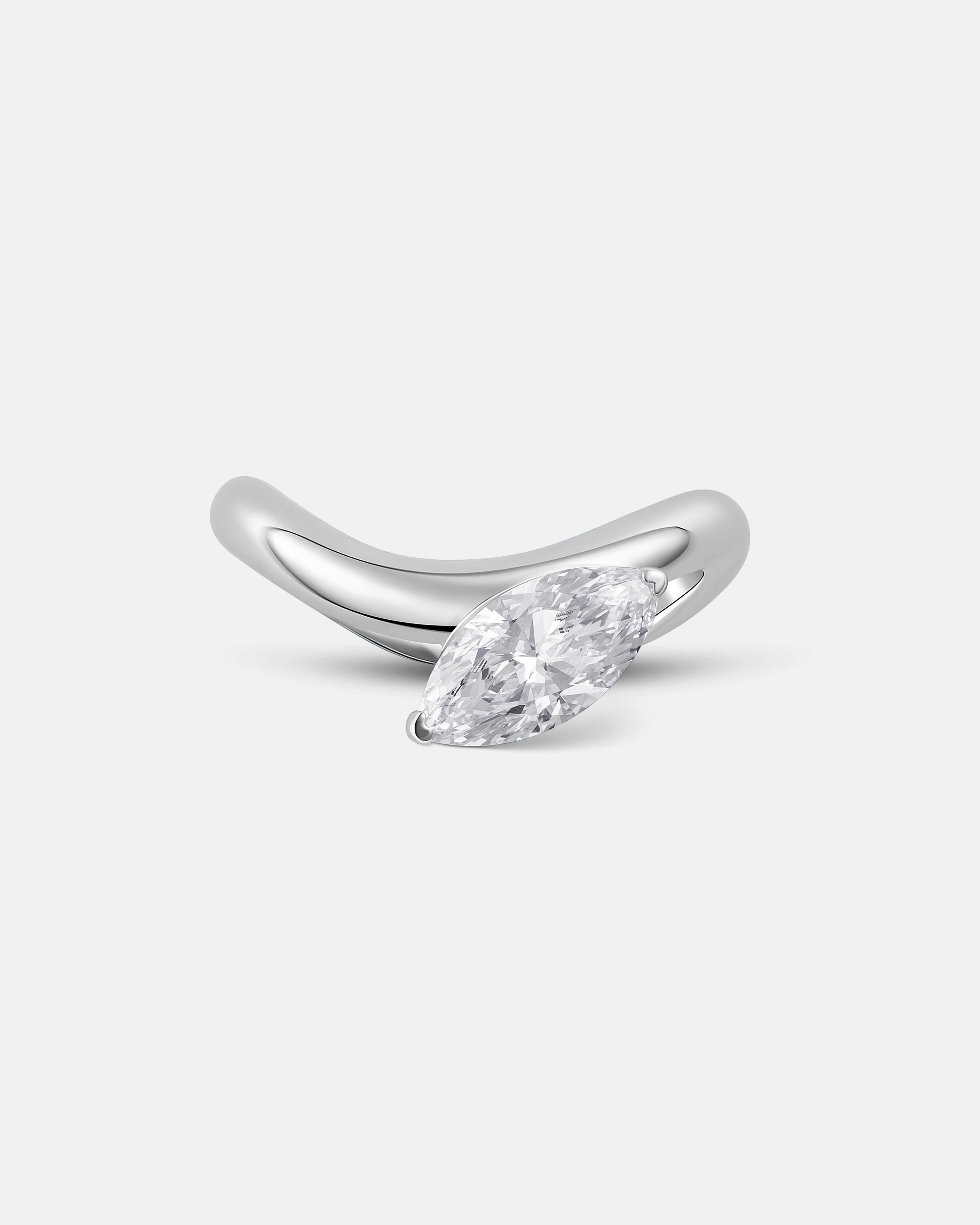 Natalie Marquise Diamond Wave Ring