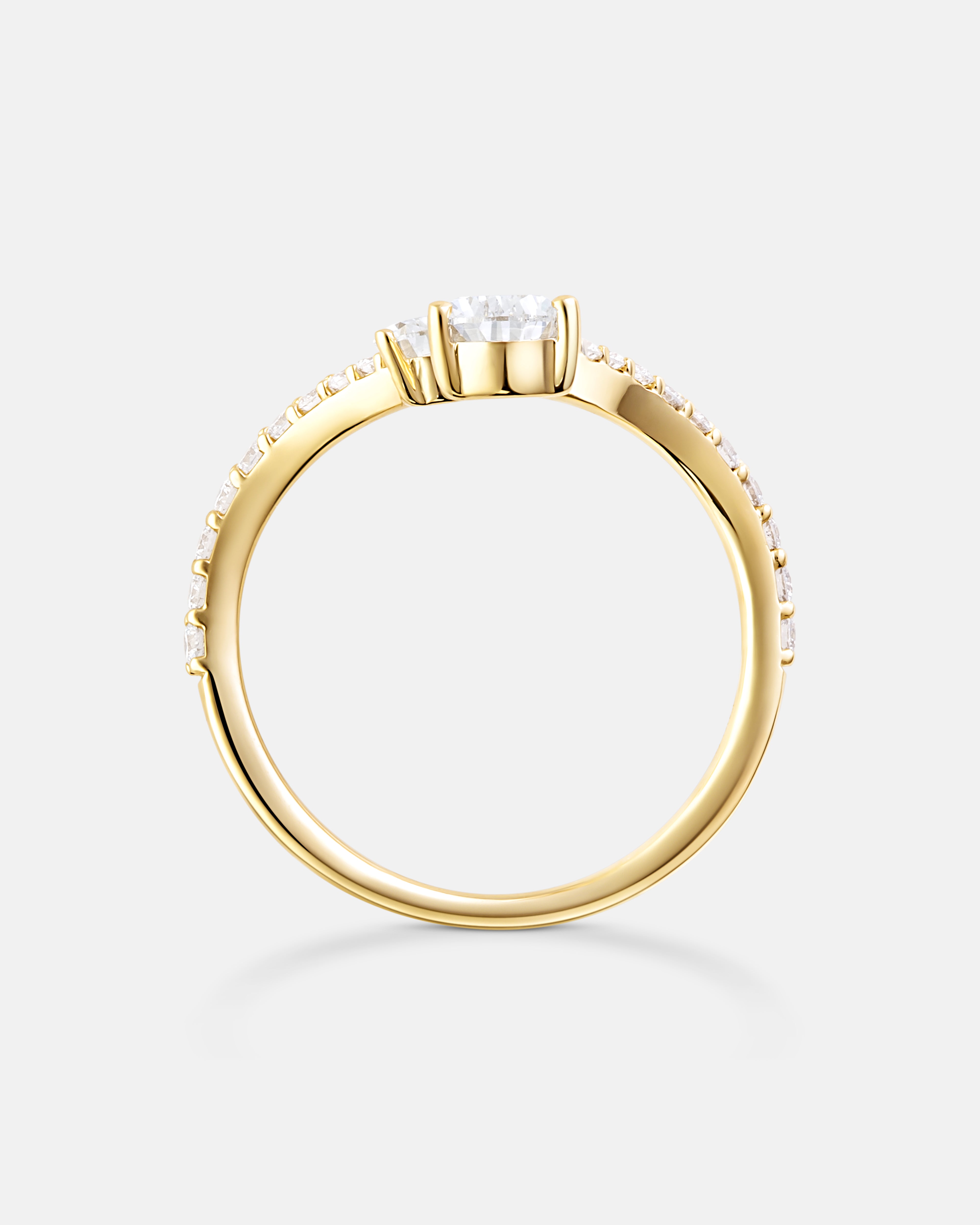 Linda Dual Pear Diamond Ring