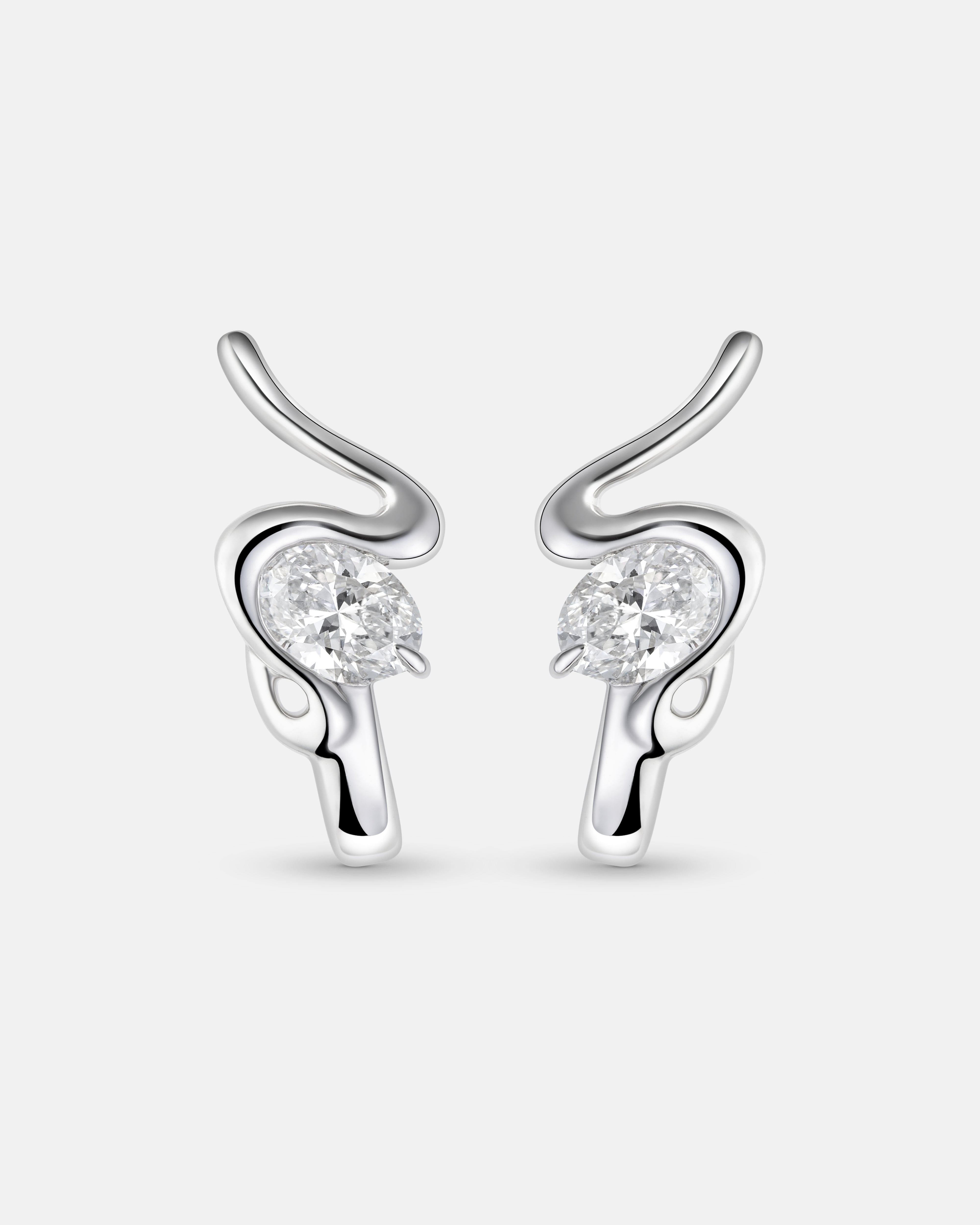 Nicole Oval Diamond Earrings