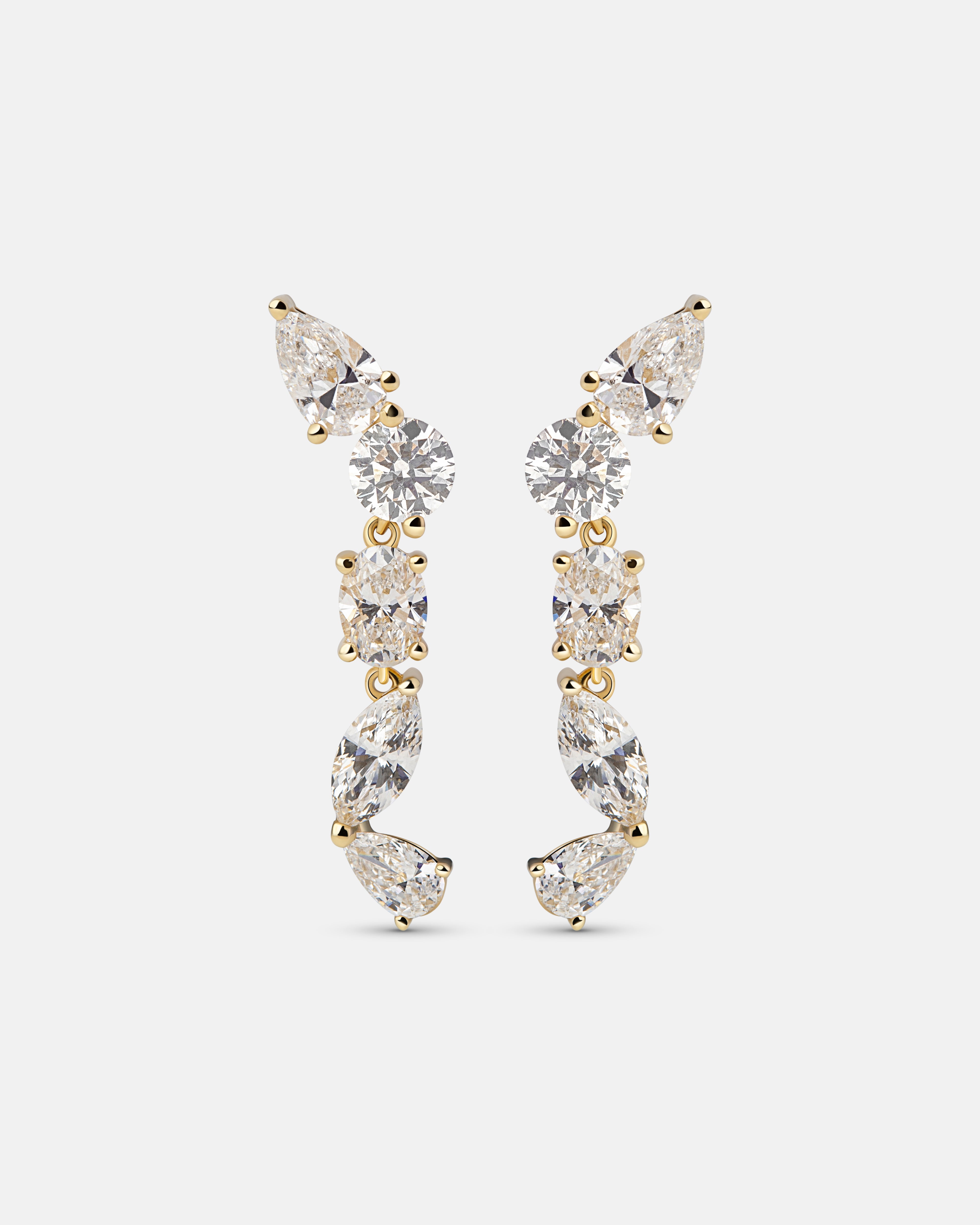 Leeza Cascading Diamond Earrings