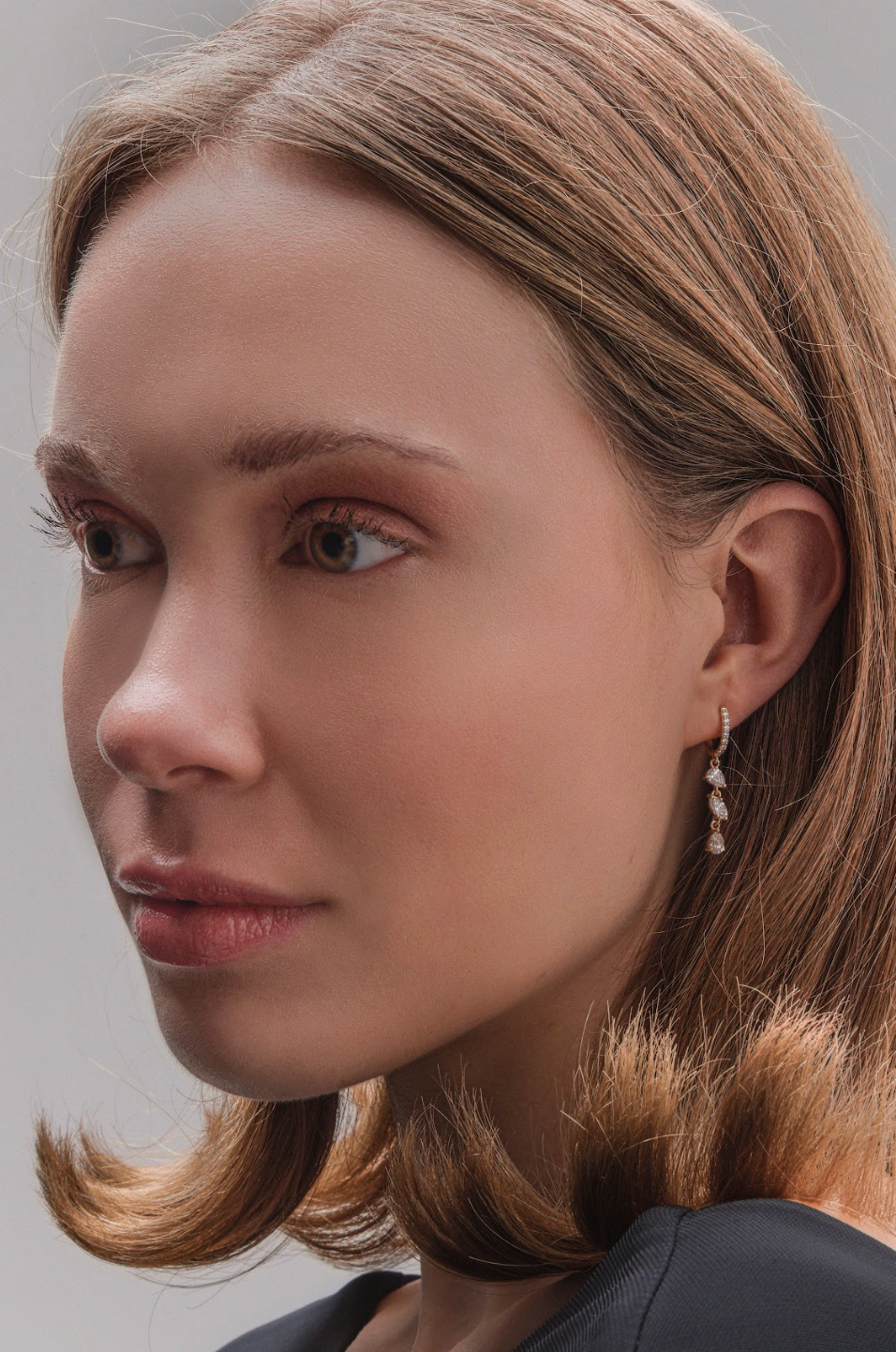 Harmony Mixed Diamond Drop Huggies