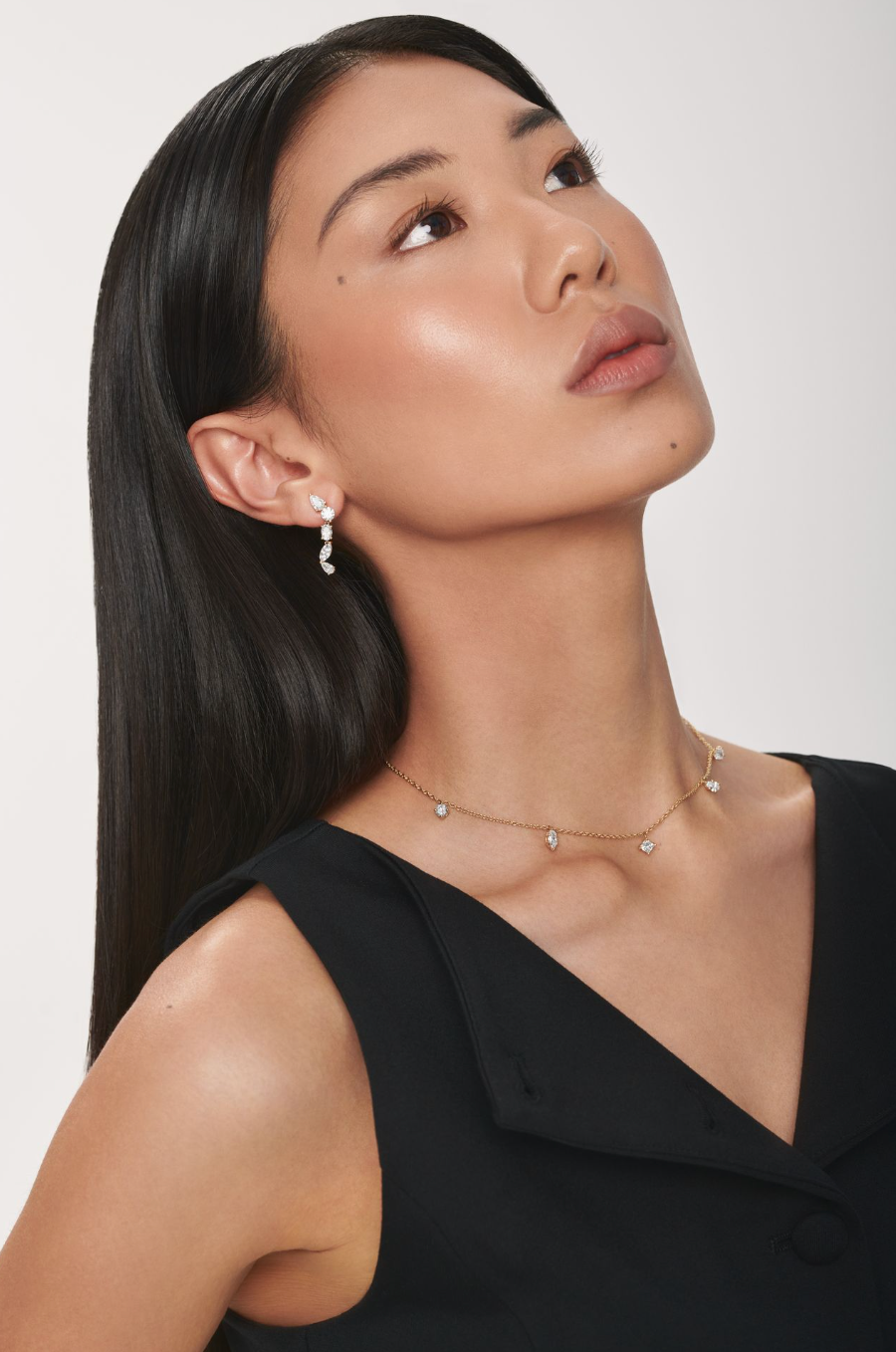 Lena Five Diamond Necklace