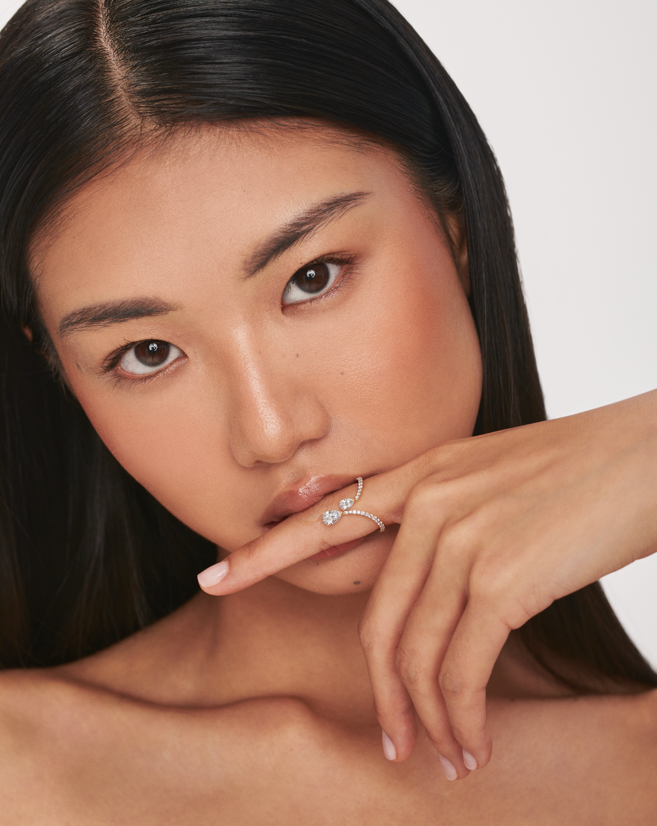 Linda Dual Pear Diamond Ring